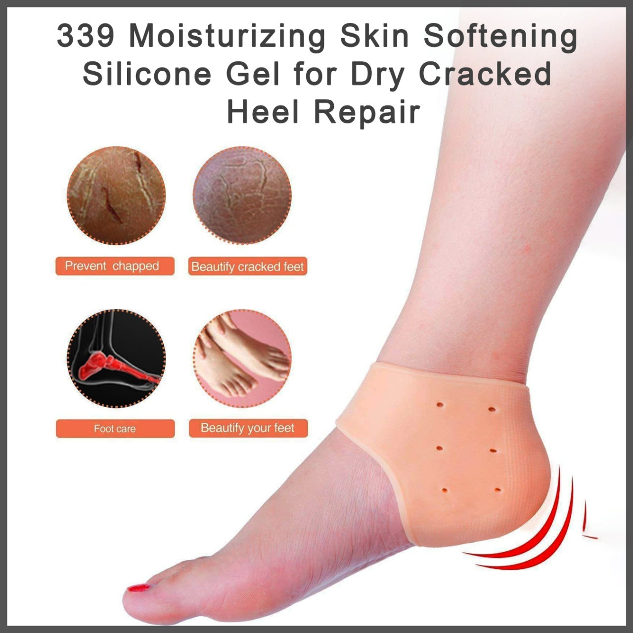 Heel repair silicone gel for dry skin. Heel repair silicone gel for dry skin.